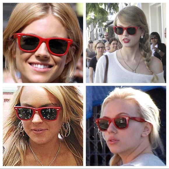 red wayfarers